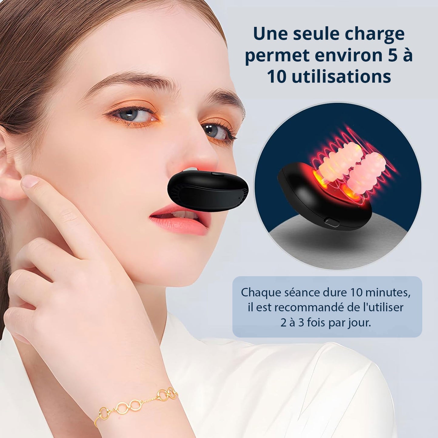 Appareil de thérapie nasale à lumière rouge